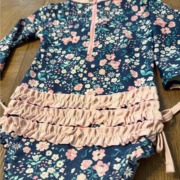 Ruffle Butts Moonlit Meadow Long Sleeve Rash Guard - Picture 4 of 5